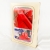Pościel satynowa- jedwabna ANDROMEDA 200x220 Czerwona zestaw 5w1 pudełko